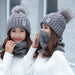 Women's Winter Cold And Warm Knit And Woolen Hat
