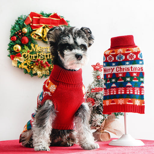 Pet Dog Christmas Turtleneck Sweater