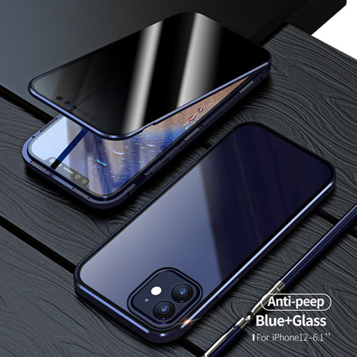 Magnetic Privacy Glass Case Anti-Spy 360 Protective