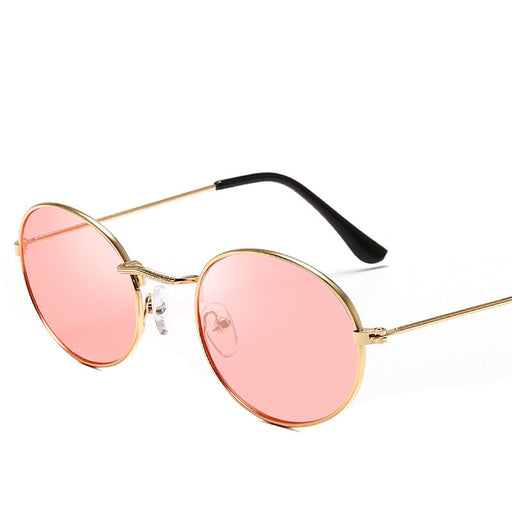 New Trend Retro Round Frame Sunglasses Fashion Men And Women Sunglasses Metal Water Drop Oval Sunglasses
