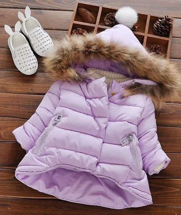 1 year old baby girl's hand-stuffed cotton coat