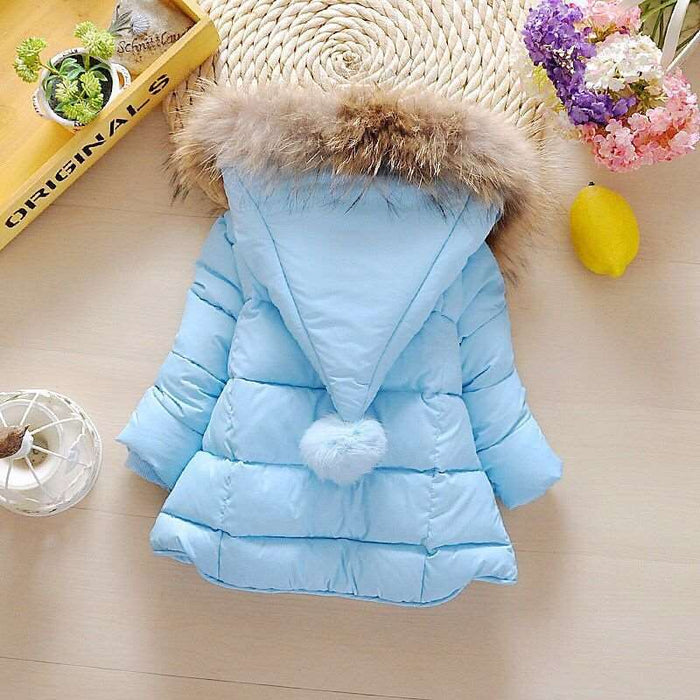 1 year old baby girl's hand-stuffed cotton coat