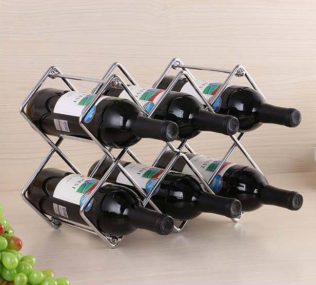 Removable Creative Metal Honeycomb Red Wine Frame Tieyi Wine Frame Hotel Home Soft Decoration Wine Cabinet Arrangements