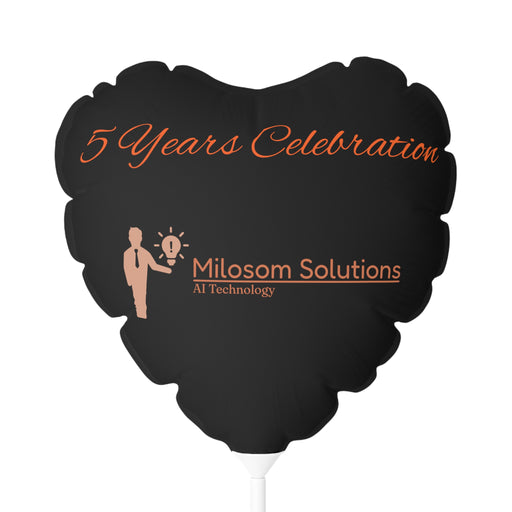 5 Years Milosom Solutions (Round and Heart-shaped), 11"