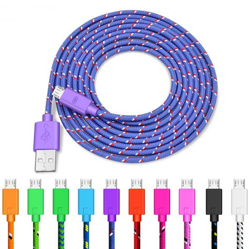 Woven nylon cloth data cable