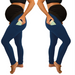 pure color panel long and high waist side pocket Maternity Pants