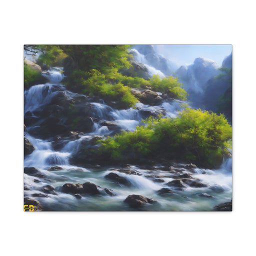 FD - Natural With Waterfall Beauty Gallery Wraps Home Unique Decor Forhera-Design