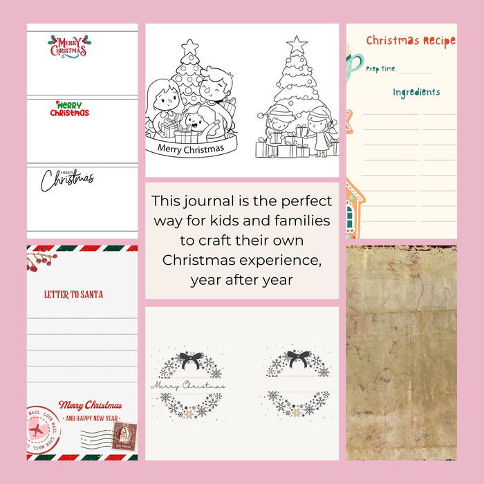 Christmas Journal for Kids & Families | Build Your Own Christmas Memories | Printable DIY Journal | 25 Pages of Fun Activities | Creative Christmas Craft