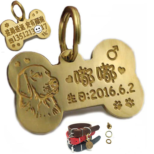 Custom made brass pet Pendant