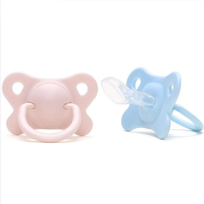 Pacifier Sleeping Baby Pacifier Newborn Silicone Pacifier Super Soft Flat Head