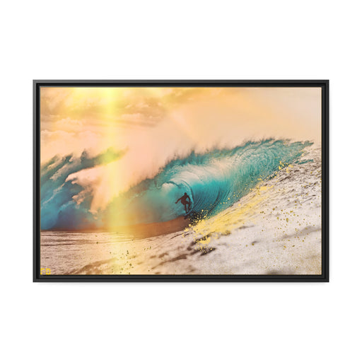 FD - Swimming in the ocean - Matte Canvas, Black Frame