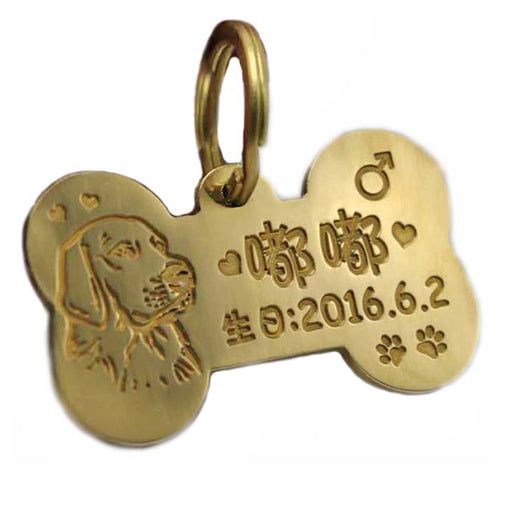 Custom made brass pet Pendant