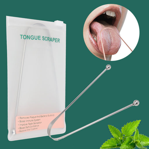 Tongue Scraper Cleaner Metal Cleaning Scraper for Men and Women Tongue Toothbrush Dental Oral Care Hygiene Tool