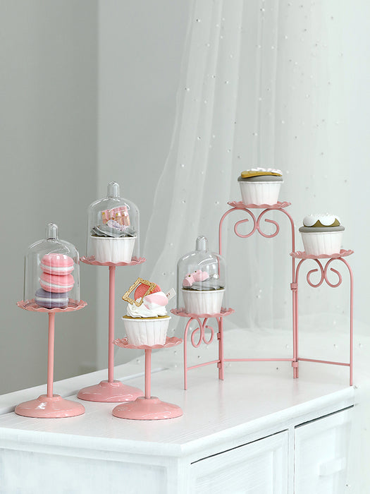 Wedding Dessert Table Pink Cake Stand
