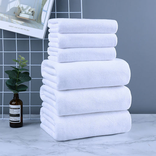 White Large Bath Towel Hotel Thickened Breast Wrap