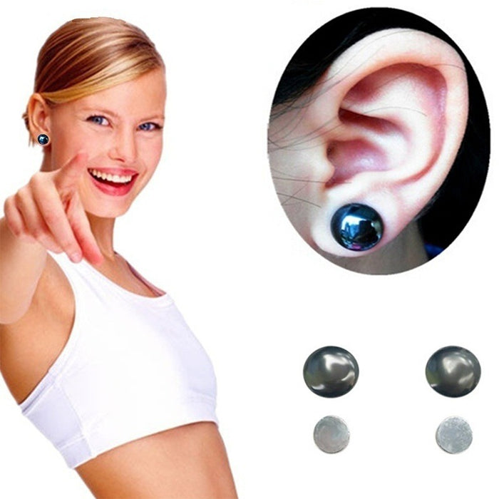 Magnetic Black Earrings For Men And Women