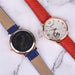Women Watches Leather Quartz Wristwatch Sunglasses Corsage 3 Pcs Girl Christmas Gift New Year Gift Ladies Gift Box