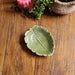 Green Leaf Horizontal Pattern Ceramic Dish Plate Melon Seed Dish Home Accessories Leaf