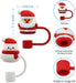 2, 4 or 6 Straw Cover Rubber, silicon, rubber, Accessories Christmas Gift Straw Dust Plug