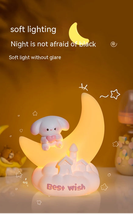 Sweet Puppy Small Night Lamp Cute Cartoon