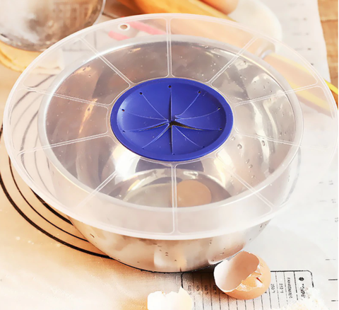 Plastic Eggs Mixer Anti Splash Lid Gadget for Egg Beater Bowl Cover Paste Cake Baking Tool Kitchen Cooking Accessories Supplies