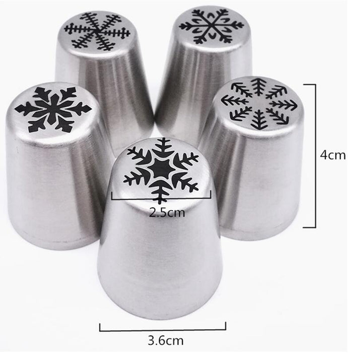 3 in one LIMITED EDITION CHRISTMAS STYLE Stainless Steel Cake Decorating Nozzle