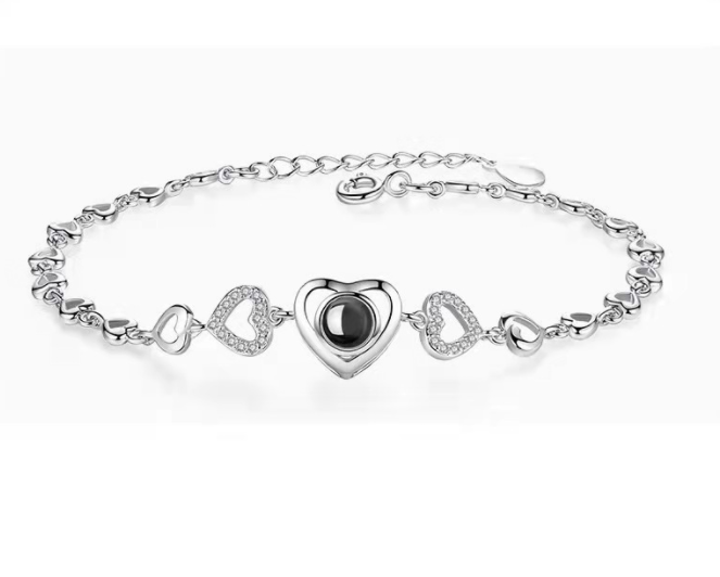 100 Languages I Love You Heart-to-heart Bracelet