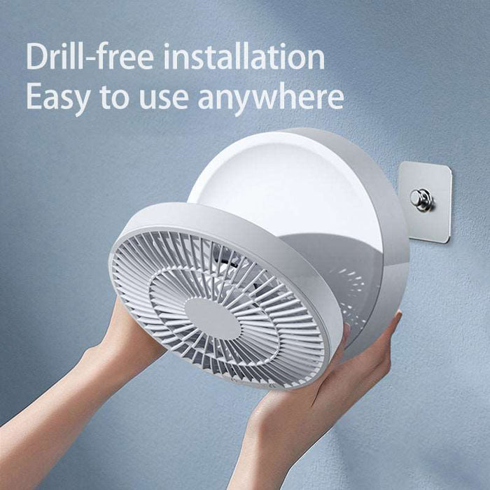 Remote Control Portable Rechargeable Ceiling Usb Electric Folding Fan Night Light Air Cooler Home-appliance Home