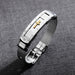 Stainless Steel Cross Bible Charm Bracelet Wristband For Men Adjustable Watch Bands Bracelet Christian Jewelry