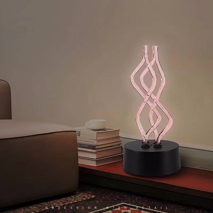 Creative USB Acrylic Table Lamp 7 Colors Change Atmosphere Night Lights Led Decoration Nightclub Lights Bedroom Decor