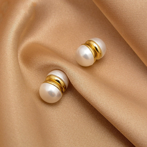 Bojin Magnetic Pearl Earless Wearable Magnet Pearl Earrings Ear Studs