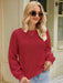 Women's Design Loose Round Neck Pullover Sweater