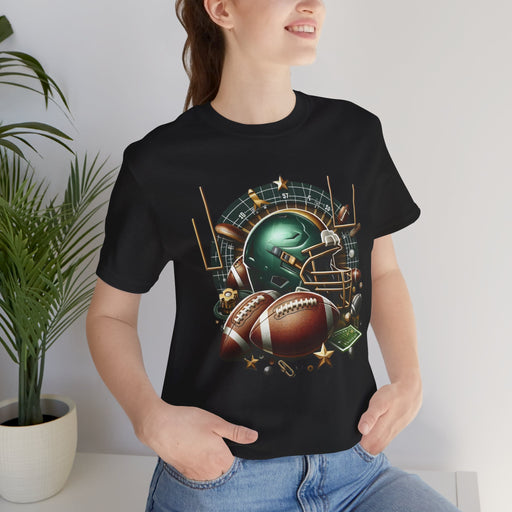 Game Day Ready T-Shirt – Classic Football Elements for the True Fan