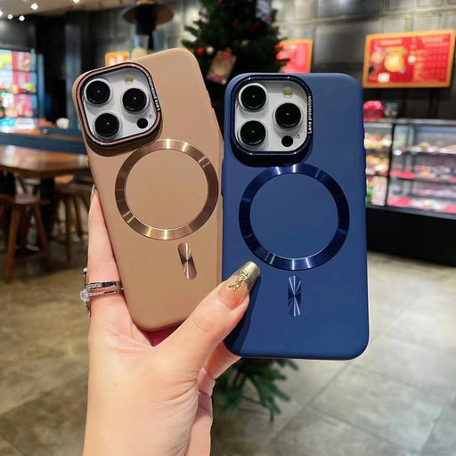 New Advanced Frosted Magnetic Solid Color Phone Case