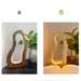 Hollow Design LED Simple Style Desktop Wooden Table Lamp