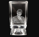 3D Laser Square Crystal Photo Frame With Love Custom Glass Cube
