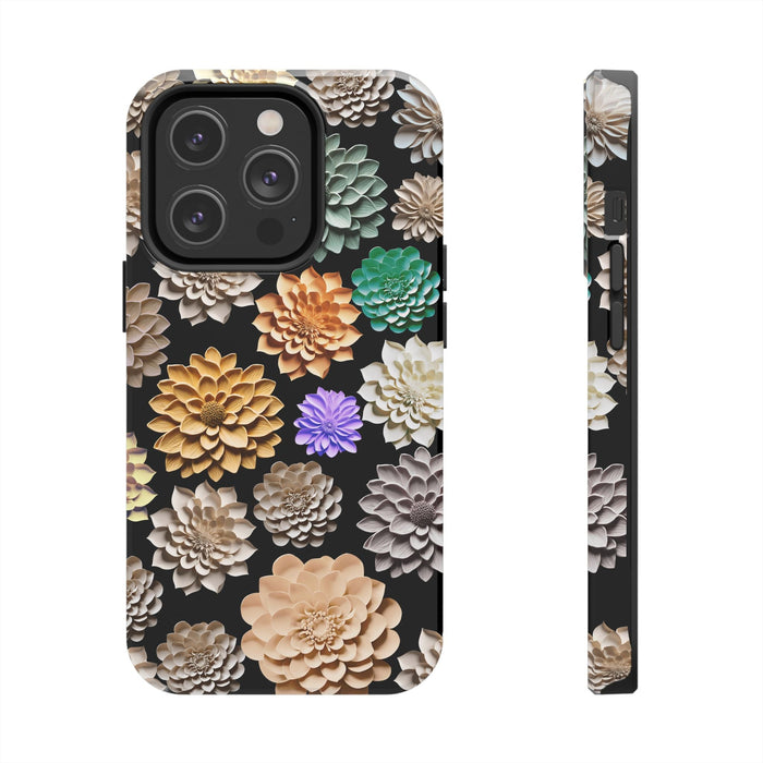 3D Flowers Phone Case - Unique Floral Design, Original Raised Pattern for iPhone & Samsung - FORHERA DESIGN - Phone Case