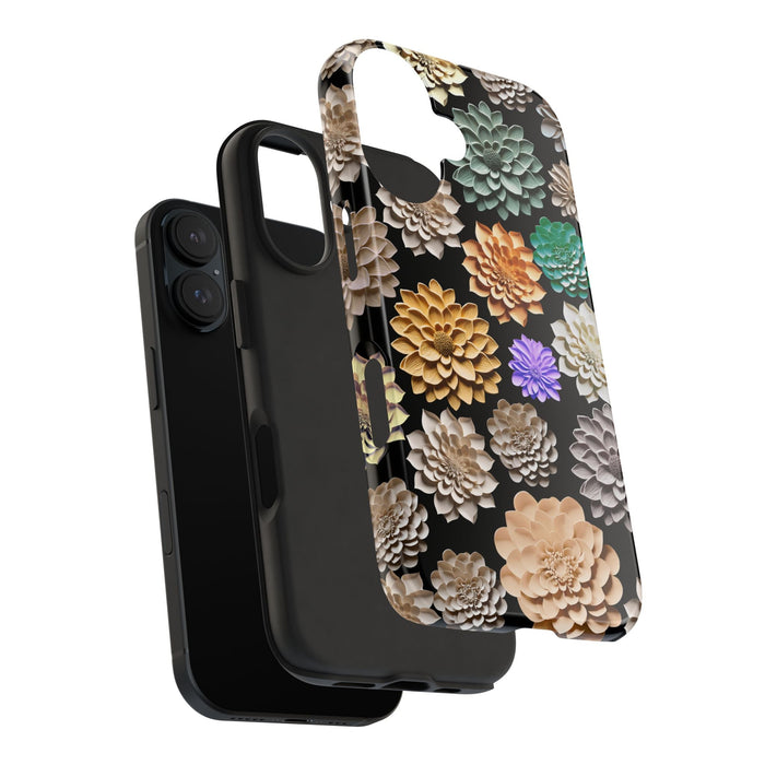 3D Flowers Phone Case - Unique Floral Design, Original Raised Pattern for iPhone & Samsung - FORHERA DESIGN - Phone Case