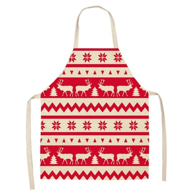 Cotton linen creative Christmas apron