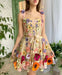 Three-dimensional Flower Embroidery Dress Summer Fashion Sweet A-line Suspender Dresses For Womens Clothing