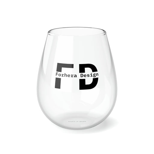 Forhera Design Stemless Wine Glass, 11.75oz