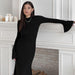 Women's Knitted Tight Fitting Dress