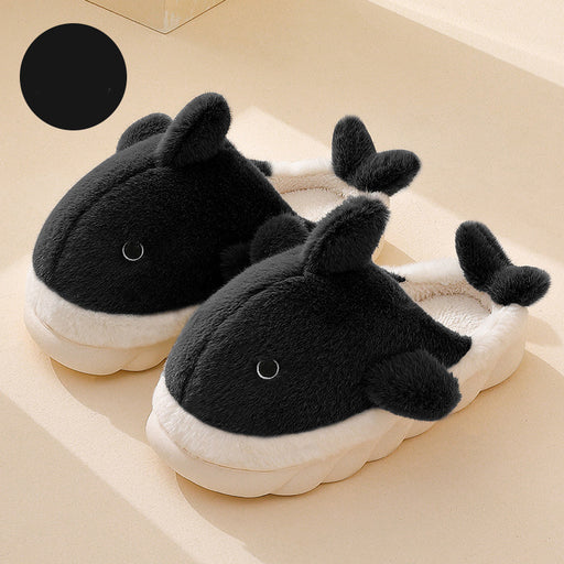 Shark Slippers Soft Sole Furry Shoes Home Bedroom Slippers Women