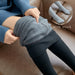 High Waist Stripes Leggings Winter Warm Thick High Stretch Imitation-cashmere Trousers Skinny Fitness Woman Pants