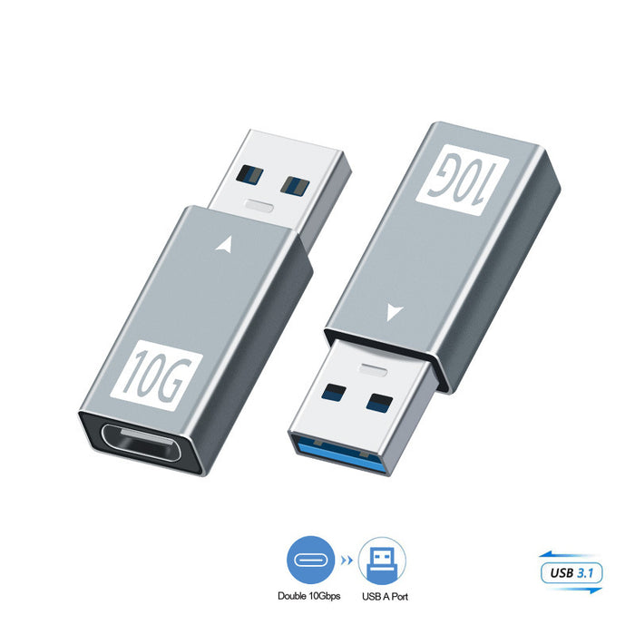 USB 3.1 Male to Type-C Female Adapter USB A