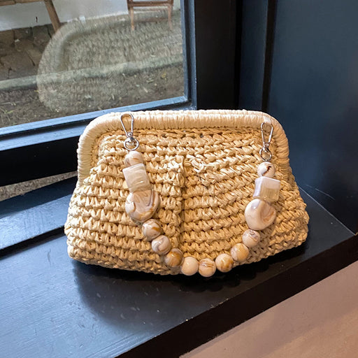 Woven Grass Female Versatile Handbag