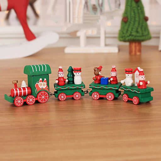 Wooden Train Children Kindergarten Holiday Christmas Gifts