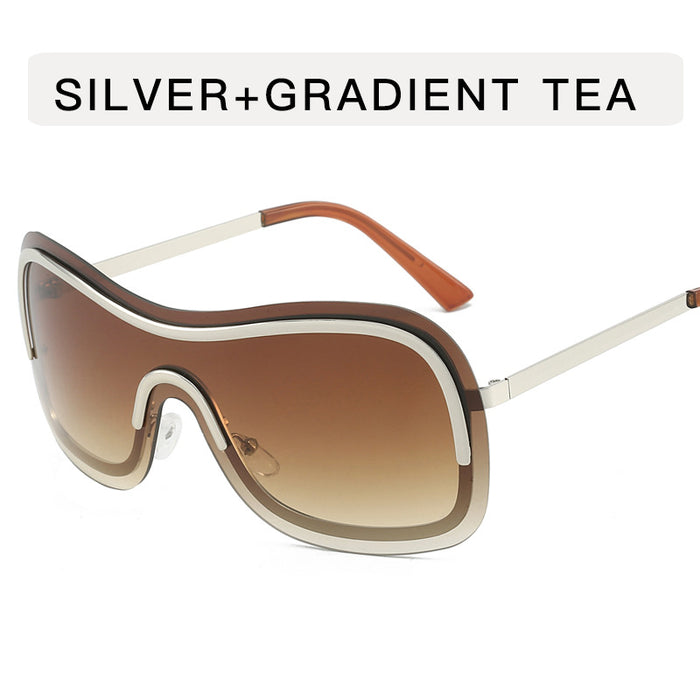 Women's Fashionable Metal Street Shot Sunglasses