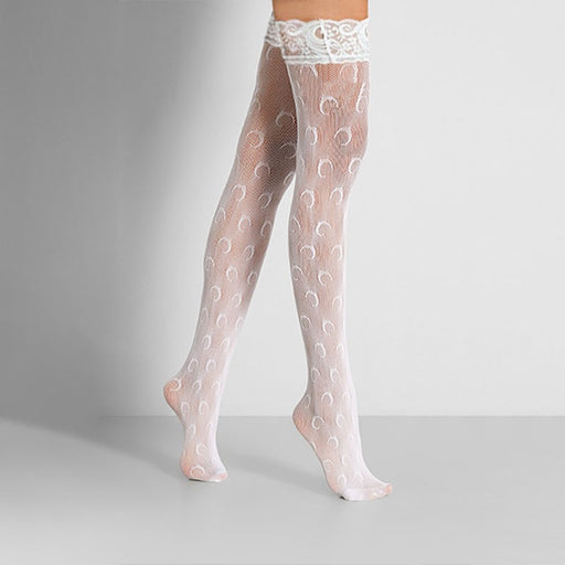 Women's Temperament Lace Knee-high Jacquard Stockings