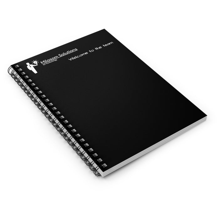 Milosom Solutions Spiral Notebook - Ruled Line